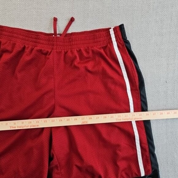 Vintage Champion C9 Basketball Shorts XL Maroon Red Dazzle Mesh Rare EUC VTG - Picture 11 of 14